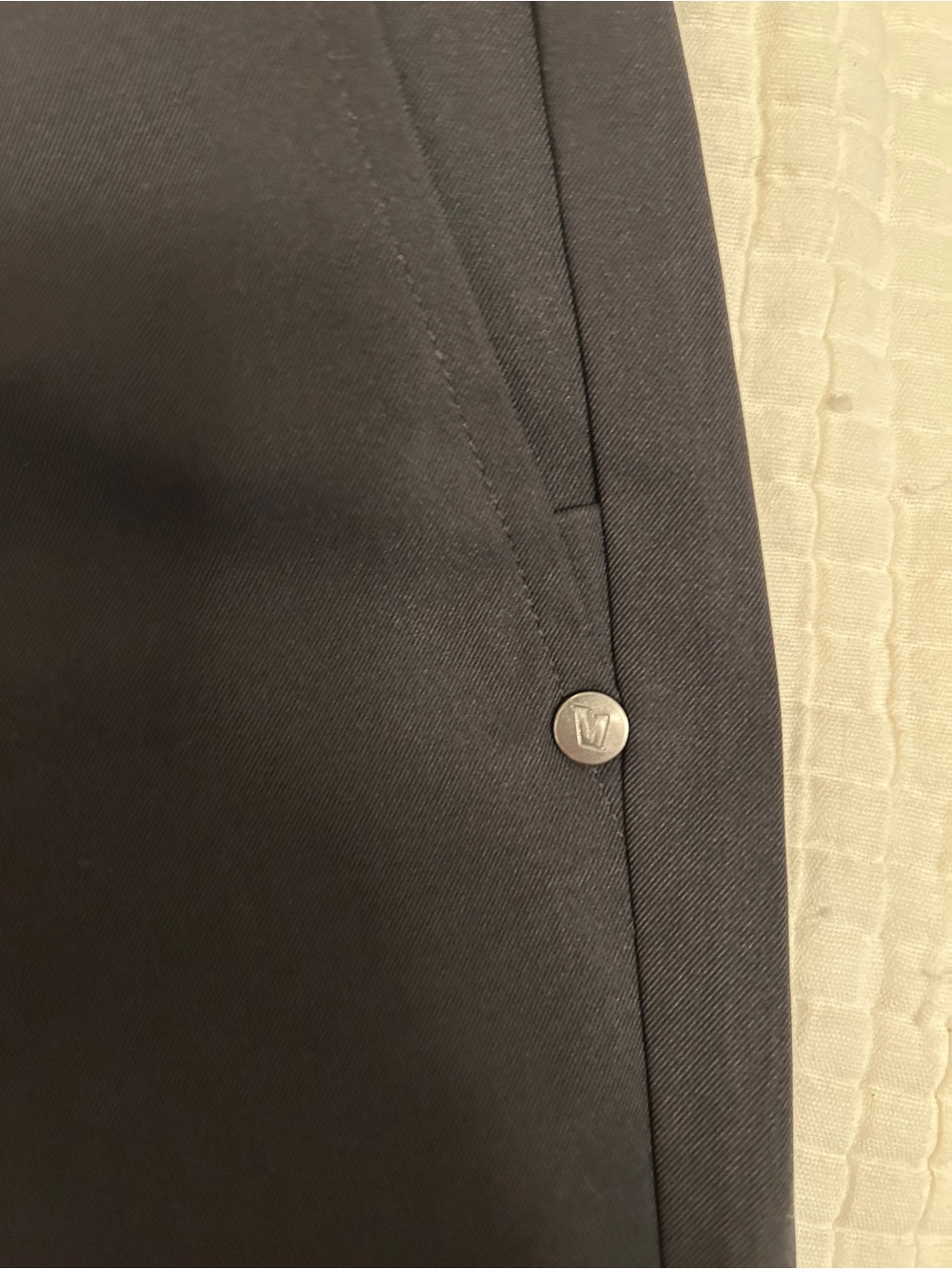 Vuori Very Dark Grey/Almost Black Chinos - Slim Straight Men’s Pants - Picture 3 of 9